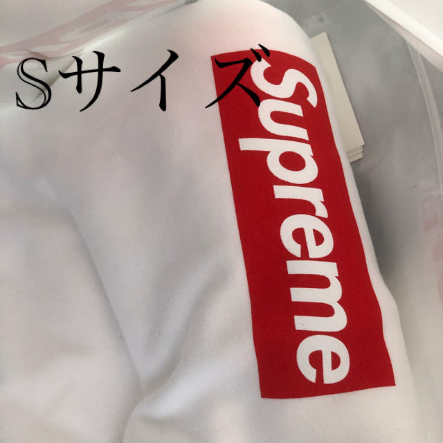 トップスsupreme ロンT ボックスロゴ　白　Sサイズ