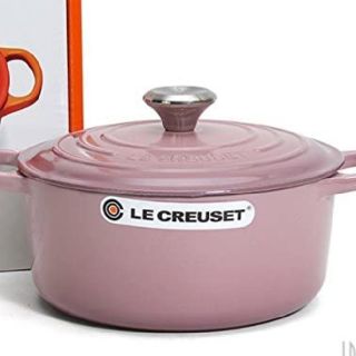 ルクルーゼ(LE CREUSET)のLE CREUSET　ル・クルーゼ　ココットロンド　16cm ピンク　美品(鍋/フライパン)