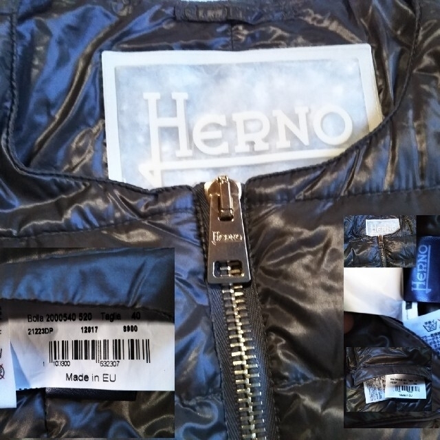 HERNO(ヘルノ)の美品✨✨　最終値下げ　HERNO カーキブラウン　ダウン レディースのジャケット/アウター(ダウンジャケット)の商品写真