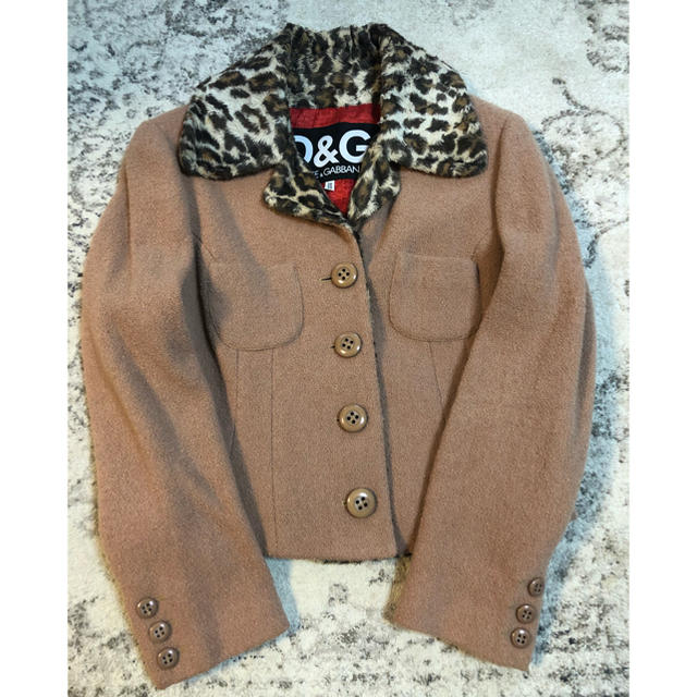 D&G ジャケット　ヒョウ柄　ベージュ　40