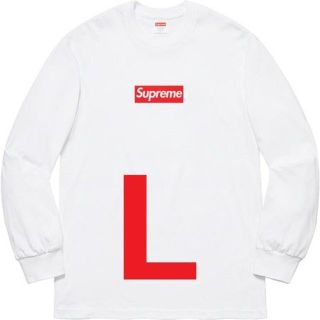 L Box Logo L/S Tee White(Tシャツ/カットソー(七分/長袖))