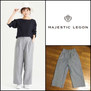 マジェスティックレゴン(MAJESTIC LEGON)のウエストボタンワイドパンツ(カジュアルパンツ)