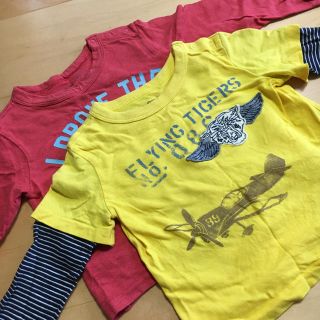 ベビーギャップ(babyGAP)のきなこ様　baby GAP ロングTシャツ　2枚セット　90(Tシャツ/カットソー)