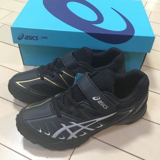 アシックス(asics)の最終価格　新品タグ付き　asics アシックス　スニーカー  21cm ブラック(スニーカー)