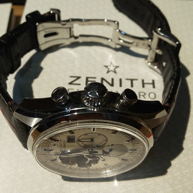 ZENITH(ゼニス)のゼニス エルプリメロ クロノマスターオープン グランドデイト ムーン＆サンフェイ メンズの時計(腕時計(アナログ))の商品写真