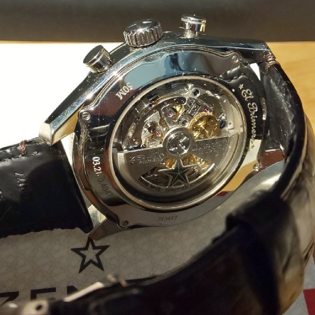 ZENITH(ゼニス)のゼニス エルプリメロ クロノマスターオープン グランドデイト ムーン＆サンフェイ メンズの時計(腕時計(アナログ))の商品写真