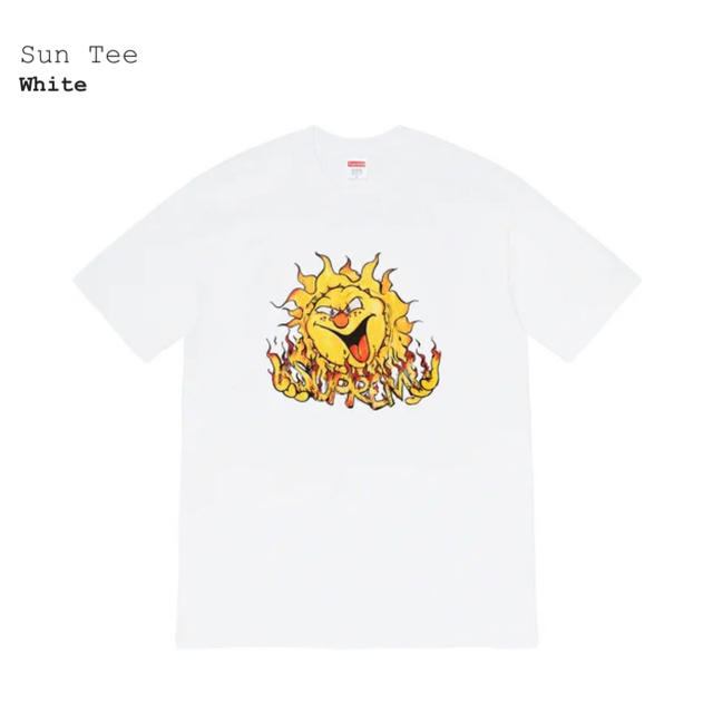 メンズsupreme Sun Tee White Mサイズ