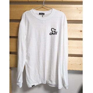 【&chill】SIGNATURE LONG TEE FREE / WHITE(Tシャツ/カットソー(七分/長袖))