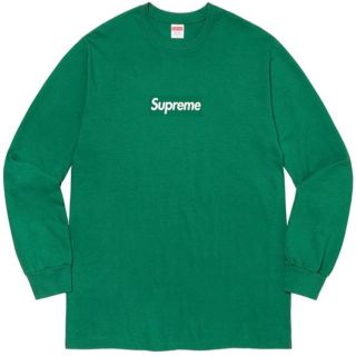 シュプリーム(Supreme)のL Box Logo L/S Tee Light Pine(Tシャツ/カットソー(七分/長袖))