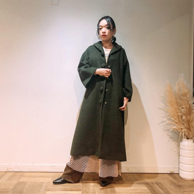 MARTE    Classical Long Coat / Khaki 1