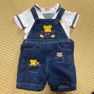 ミキハウス(mikihouse)のミキハウス　オーバオール　Tシャツ　セット(Tシャツ/カットソー)