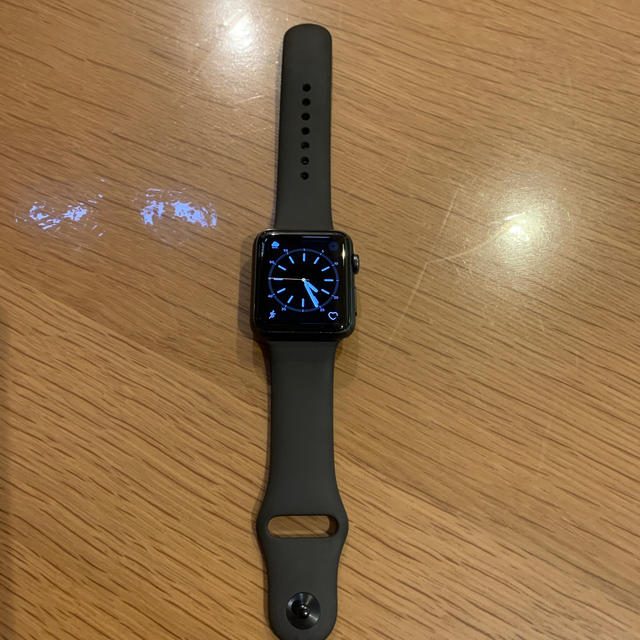 Apple Watch(アップルウォッチ)のApple Watch 初代　42mm アルミ　グレー　バンドは38mm メンズの時計(腕時計(デジタル))の商品写真