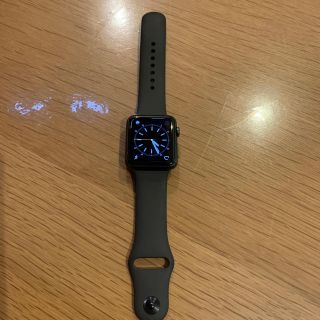 アップルウォッチ(Apple Watch)のApple Watch 初代　42mm アルミ　グレー　バンドは38mm(腕時計(デジタル))