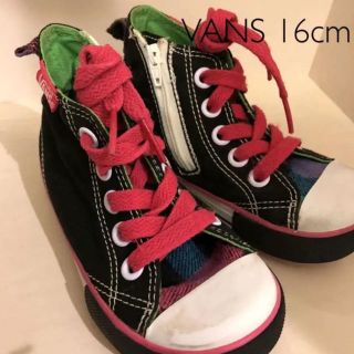 ヴァンズ(VANS)のVANSキッズ    ハイカットスニーカー   サイズ 16cm   (スニーカー)