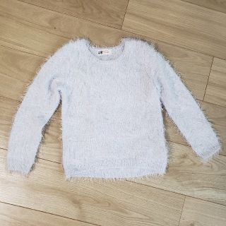 エイチアンドエム(H&M)のH＆M　薄い水色ニット　100(ニット)