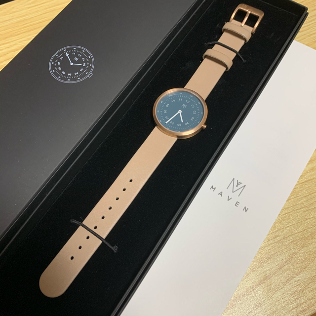 値下げ中】腕時計 MAVEN WATCHESレザー34mmフェイスウォッチ