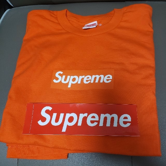 Supreme(シュプリーム)のSupreme Boxlogo L/S ロンT M オレンジ　Orange メンズのトップス(Tシャツ/カットソー(七分/長袖))の商品写真