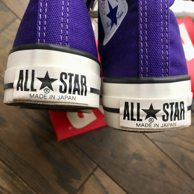 CONVERSE(コンバース)のコンバース ALL STAR ハイカット japan 日本製 23cm パープル レディースの靴/シューズ(スニーカー)の商品写真