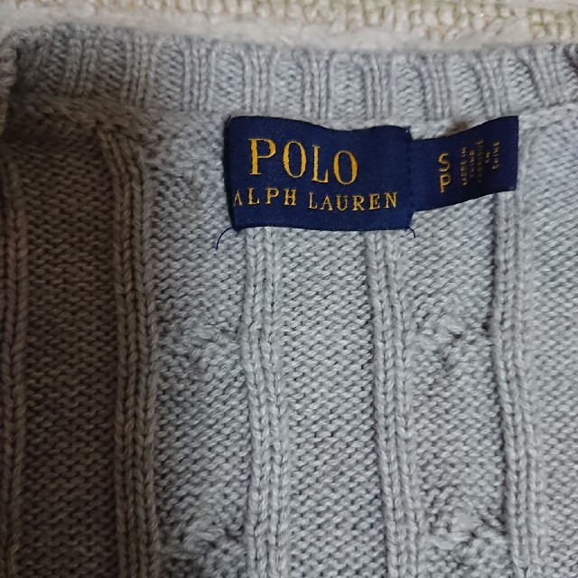 POLO RALPH LAUREN(ポロラルフローレン)の☆美品☆ ラルフローレン セーター Vネック グレー レディースのトップス(ニット/セーター)の商品写真