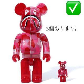 アベイシングエイプ(A BATHING APE)のBAPE CAMO BE@RBRICK 100% & 400% PINK 新品(その他)