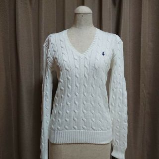 ポロラルフローレン(POLO RALPH LAUREN)の☆美品☆ ラルフローレン セーター 白(ニット/セーター)