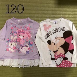 ボンボンリボン(ぼんぼんりぼん)のボンボンリボンとミニーちゃんの長袖シャツ(Tシャツ/カットソー)