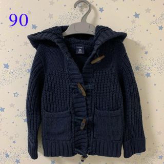 ベビーギャップ(babyGAP)のbabyGAP  ニット　ダッフルコート　Bark風　90cm(ジャケット/上着)