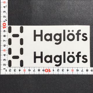 送料無料！二枚セット！Haglofsホグロフスカッティングステッカー(車外アクセサリ)