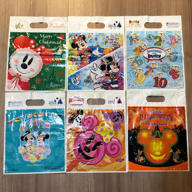 Disney(ディズニー)のディズニーリゾート　ショッピングバックセット　全21種類 レディースのバッグ(ショップ袋)の商品写真