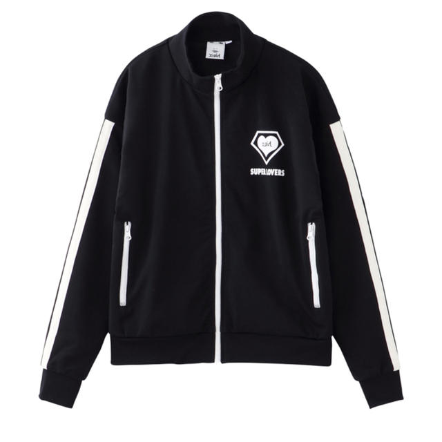 X-girl(エックスガール)のX-girl × SUPER LOVERS TRACK TOP Mサイズ レディースのジャケット/アウター(ブルゾン)の商品写真