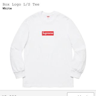 シュプリーム(Supreme)のsupreme boxlogo ロンT ホワイト　M(Tシャツ/カットソー(七分/長袖))