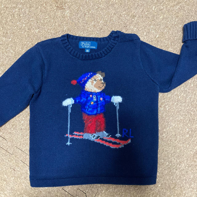 POLO RALPH LAUREN(ポロラルフローレン)の子供服　ラルフローレン　ポロベア　ニット　セーター キッズ/ベビー/マタニティのキッズ服男の子用(90cm~)(ニット)の商品写真