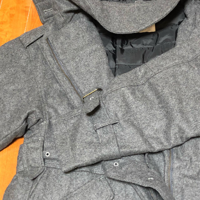 PLST(プラステ)の週末値下げ！PLST ウールダウンコート　チャコールグレー　新品 レディースのジャケット/アウター(ダウンコート)の商品写真
