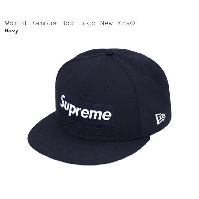 Supreme Box Logo New Era Navy 7 1/2帽子