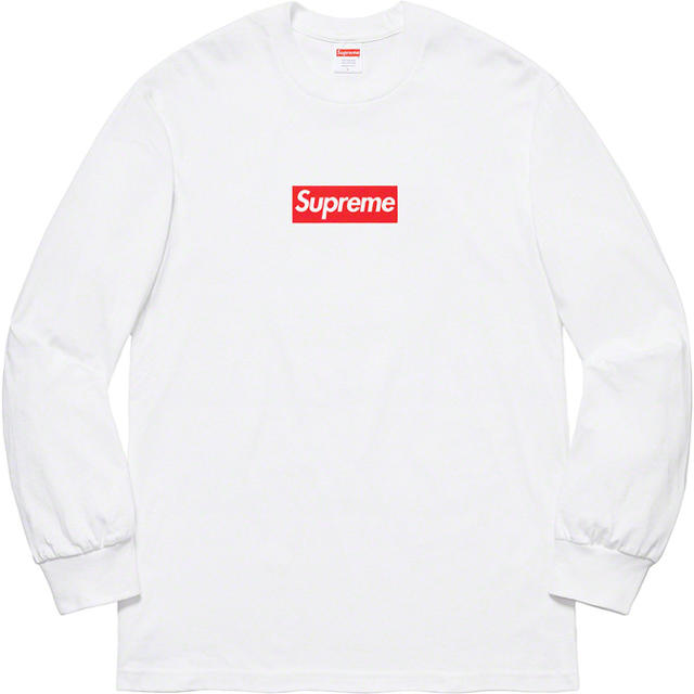 Supreme(シュプリーム)の白M Supreme Box Logo L/S Tee メンズのトップス(Tシャツ/カットソー(七分/長袖))の商品写真
