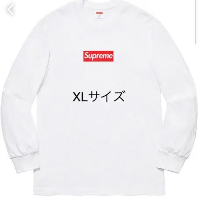 supreme Box Logo L/S Tee white 白 XLメンズ