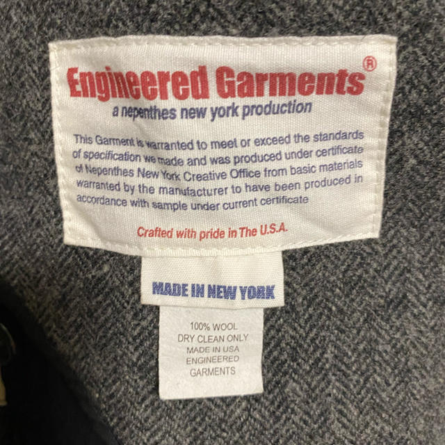 Engineered Garments(エンジニアードガーメンツ)のエンジニアードガーメンツ ヘリンボーンウールダブルジャケット メンズのジャケット/アウター(テーラードジャケット)の商品写真