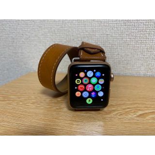 アップルウォッチ(Apple Watch)のApple Watch 3 GPS+Cellular 42mm ゴールド(腕時計(デジタル))