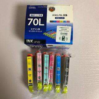 エプソン(EPSON)のOHM INK-E70LB-6P(OA機器)