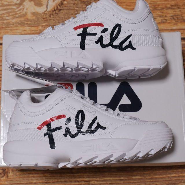 FILA(フィラ)のフィラ DISRUPTOR 2 SCRIPT 厚底シューズ 24.5cm レディースのレディース その他(その他)の商品写真