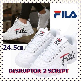 フィラ(FILA)のフィラ DISRUPTOR 2 SCRIPT 厚底シューズ 24.5cm(その他)