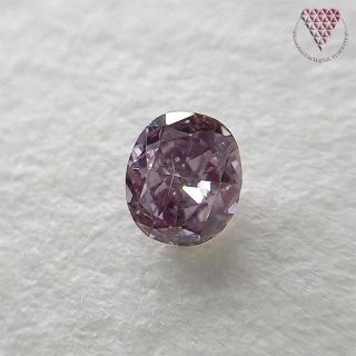 0.114 ct F.Dp.Pur.Pink SI2 天然 ピンク ダイヤ(リング(指輪))