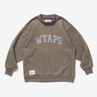 ダブルタップス(W)taps)のWTAPS COLLEGE MOCK NECK COPO BEIGE 2(スウェット)