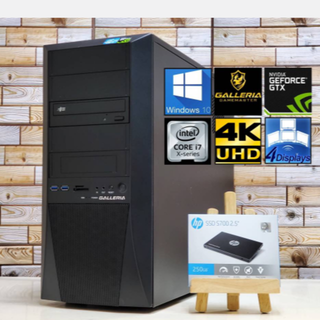 Core i7 16GB SSD250GB + 1TB ゲーミングPC(デスクトップ型PC)