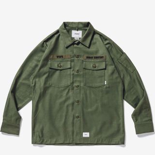 ダブルタップス(W)taps)のWTAPS 20AW BUDS LS COTTON SATIN OD M 新品(シャツ)