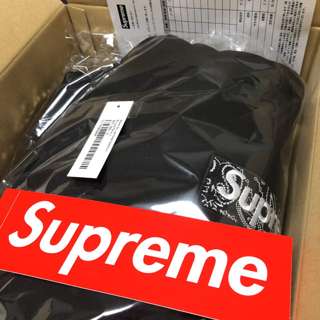 Supreme シュプリーム Bandana BoxLogo Hooded 黒S