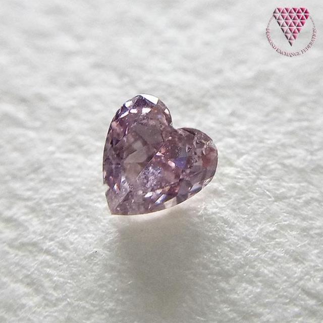 0.126 ct F.Dp.Pur.Pink SI2 天然 ピンク ダイヤ レディースのアクセサリー(リング(指輪))の商品写真