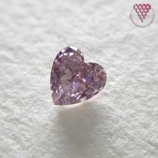 0.126 ct F.Dp.Pur.Pink SI2 天然 ピンク ダイヤ(リング(指輪))