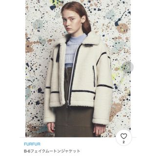 ファーファー(fur fur)の新品♡FURFUR B-6 フェイクムートンジャケット コート (ムートンコート)