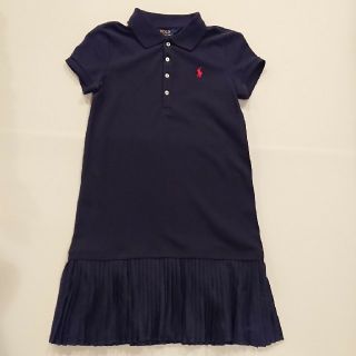 ポロラルフローレン(POLO RALPH LAUREN)の【スミレ様専用】ラルフローレン ガール 140㎝ 紺ポロシャツワンピース(ワンピース)